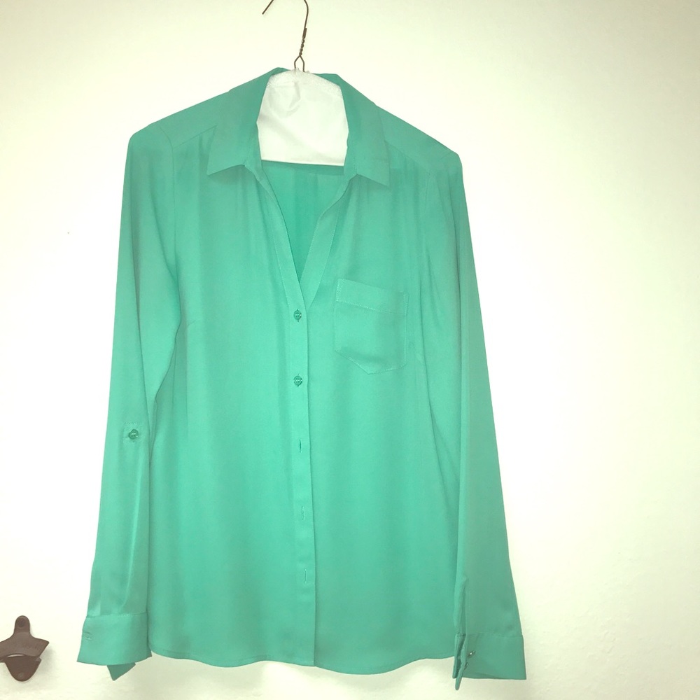 The Limited Ashton blouse in green